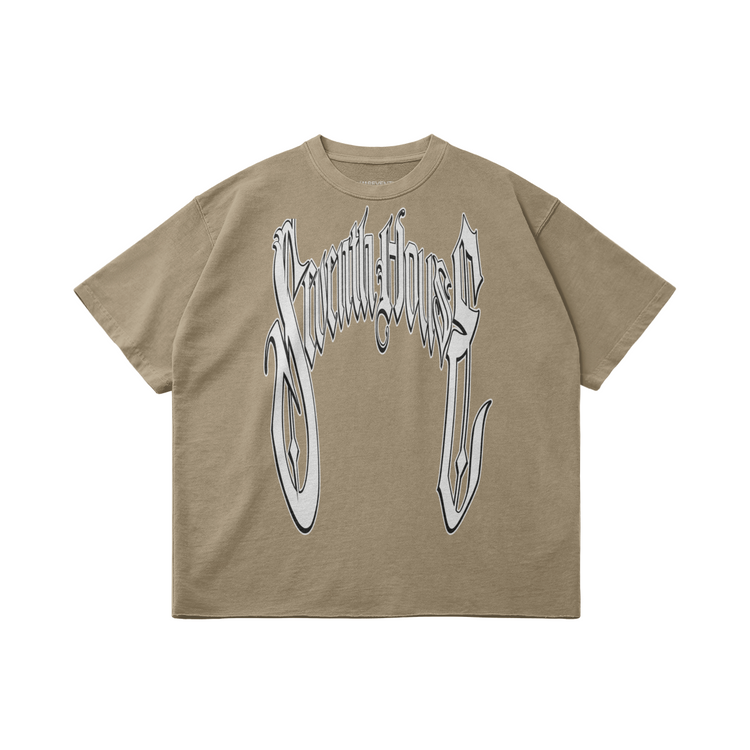 Wild Seventh House Faded Raw Hem T-shirt - Seventh House