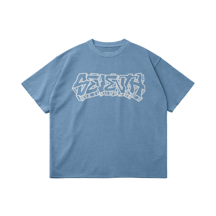 Seventh Graffiti  Faded Raw Hem T-shirt - Seventh House