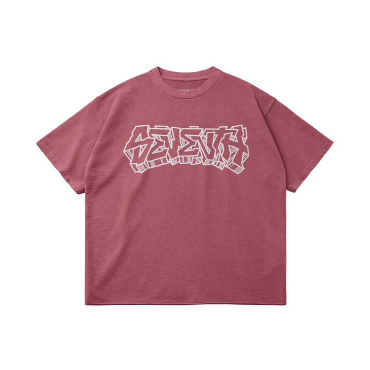 Seventh Graffiti  Faded Raw Hem T-shirt - Seventh House