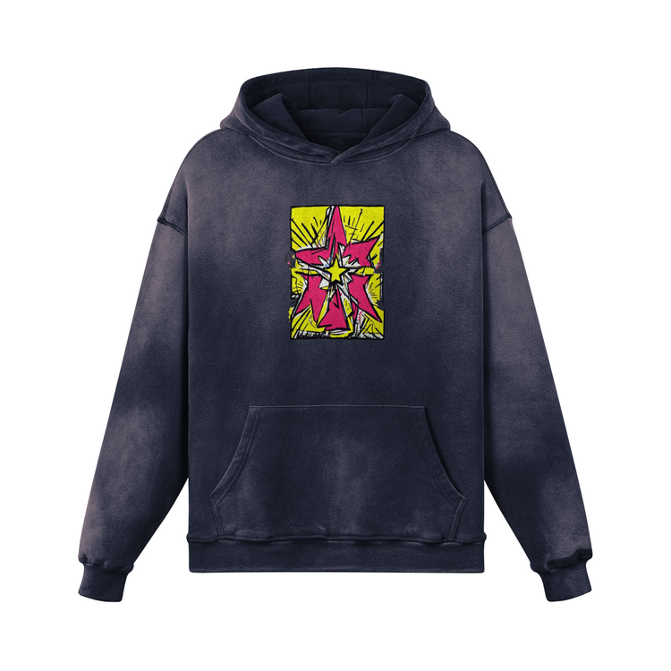 Astro Star Super Heavyweight Sun Faded Hoodie - Seventh House