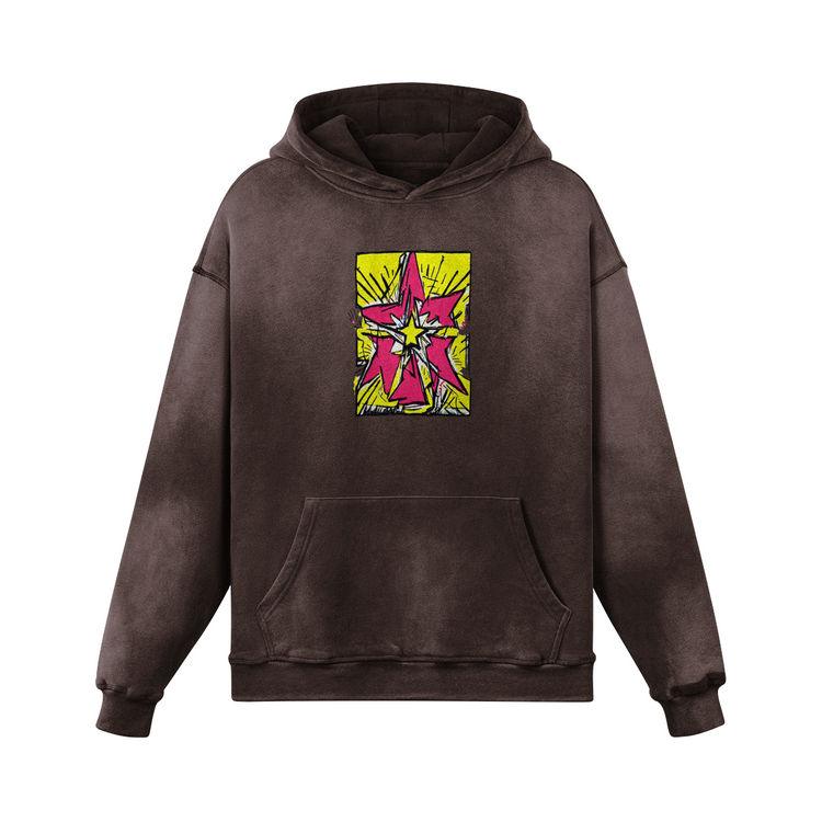 Astro Star Super Heavyweight Sun Faded Hoodie - Seventh House