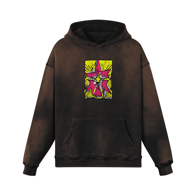Astro Star Super Heavyweight Sun Faded Hoodie - Seventh House