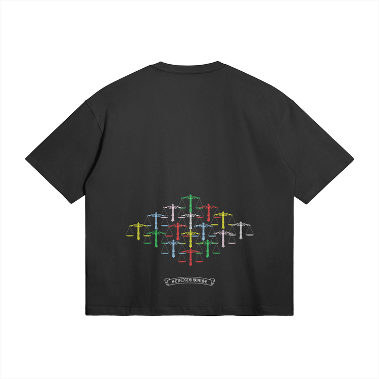 Rainbow Scale Boxy T-shirt - Seventh House