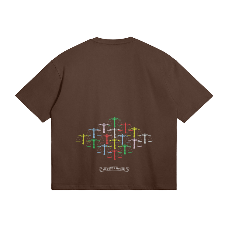 Rainbow Scale Boxy T-shirt - Seventh House