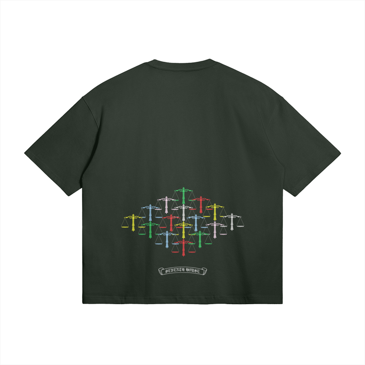Rainbow Scale Boxy T-shirt - Seventh House