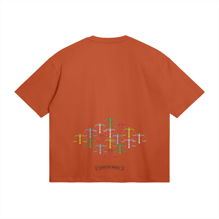 Rainbow Scale Boxy T-shirt - Seventh House