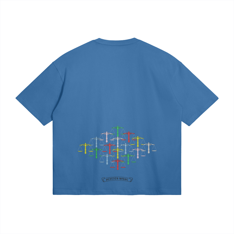 Rainbow Scale Boxy T-shirt - Seventh House