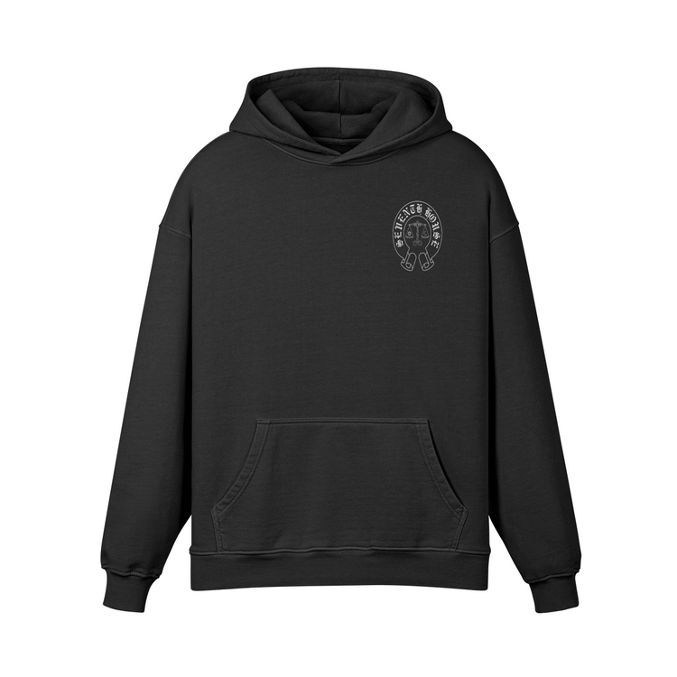 Rainbow Scale Super Heavyweight Oversized Retro Hoodie - Seventh House