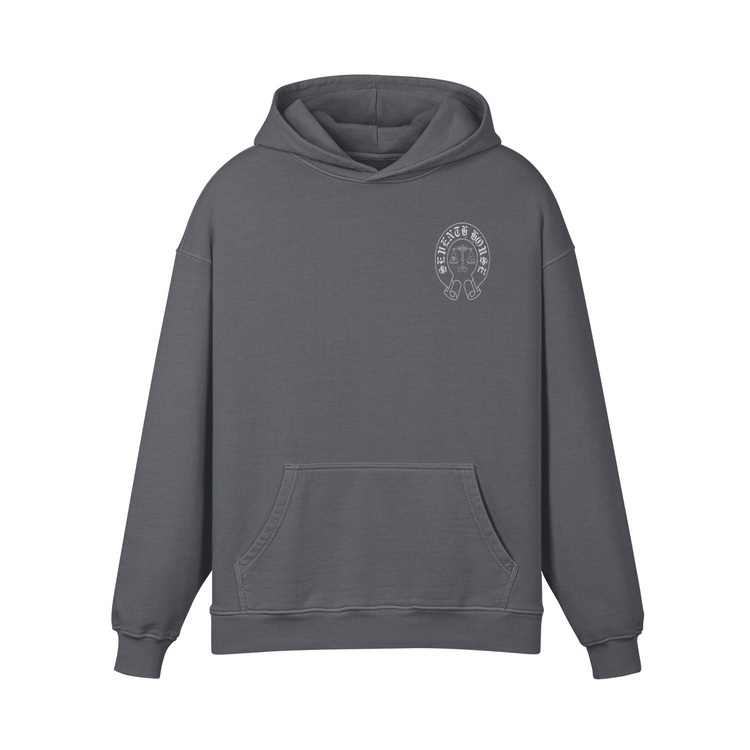 Rainbow Scale Super Heavyweight Oversized Retro Hoodie - Seventh House