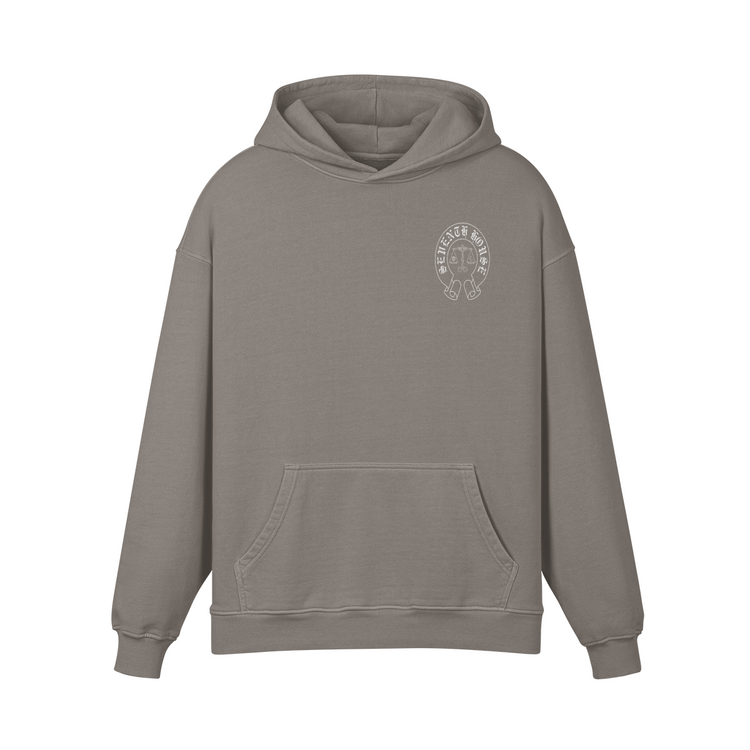 Rainbow Scale Super Heavyweight Oversized Retro Hoodie - Seventh House