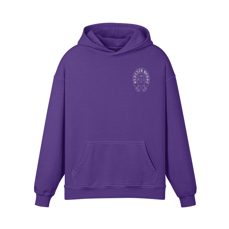 Rainbow Scale Super Heavyweight Oversized Retro Hoodie - Seventh House